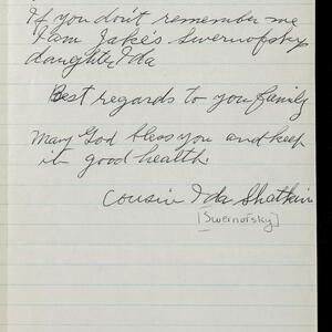a page of handwritten text