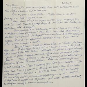 a page of handwritten text