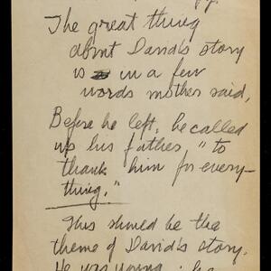 a page of handwritten text