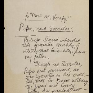 a page of handwritten text