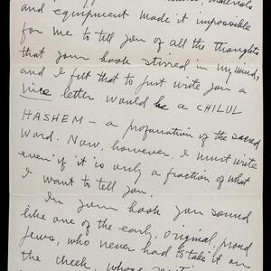 a page of handwritten text