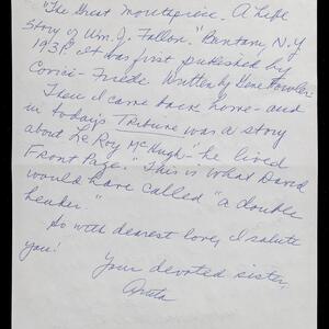 a page of handwritten text