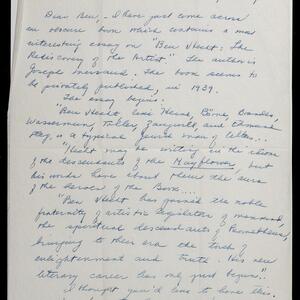 a page of handwritten text