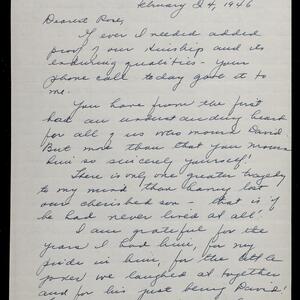 a page of handwritten text