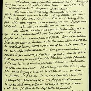 a page of handwritten text