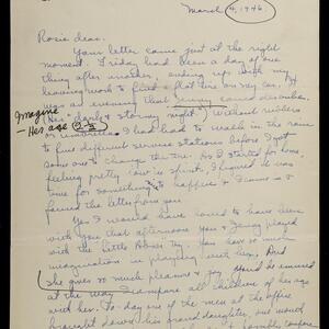 a page of handwritten text