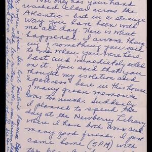 a page of handwritten text