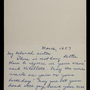 a page of handwritten text