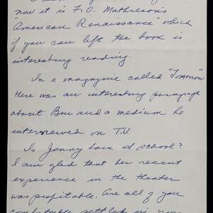 a page of handwritten text