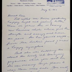 a page of handwritten text