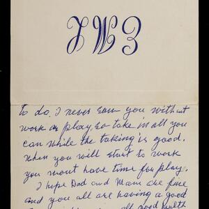 a page of handwritten text