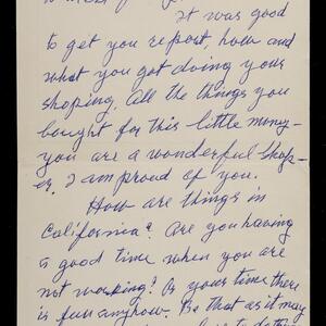 a page of handwritten text