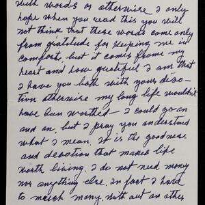a page of handwritten text