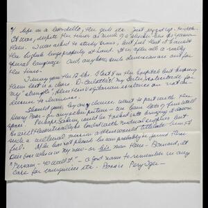 a page of handwritten text