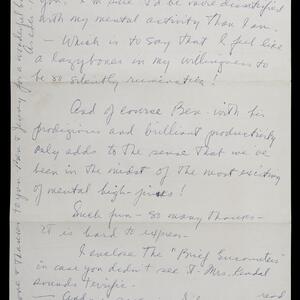 a page of handwritten text