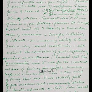 a page of handwritten text
