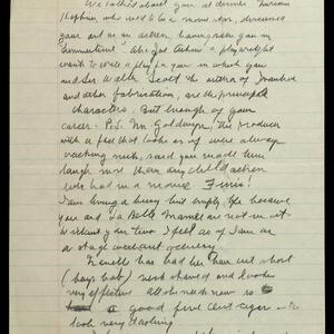 a page of handwritten text