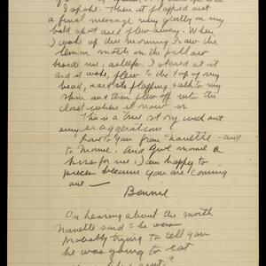 a page of handwritten text