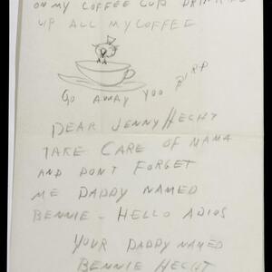 a page of handwritten text