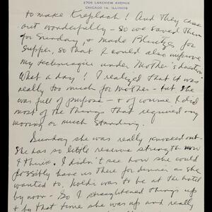 a page of handwritten text