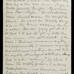 a page of handwritten text