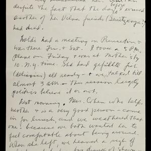 a page of handwritten text