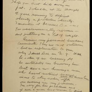 a page of handwritten text