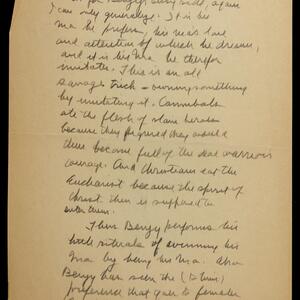 a page of handwritten text