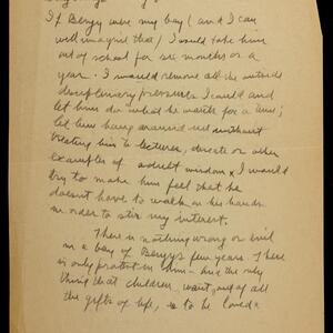 a page of handwritten text
