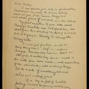 a page of handwritten text