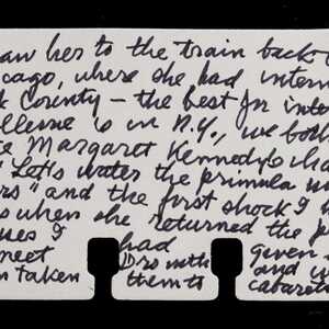 a page of handwritten text