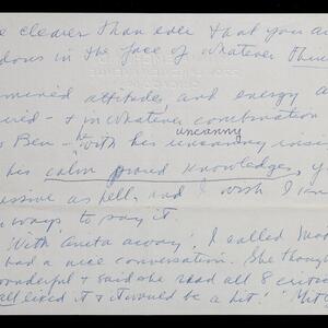 a page of handwritten text