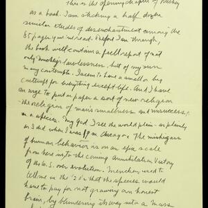 a page of handwritten text
