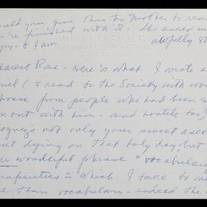 a page of handwritten text