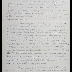 a page of handwritten text