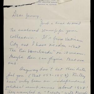 a page of handwritten text