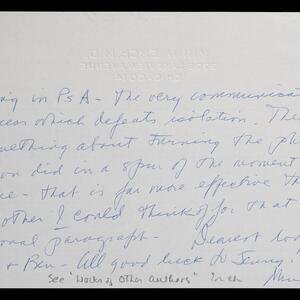a page of handwritten text