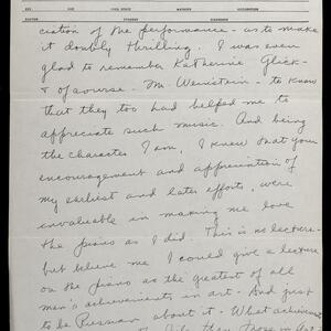a page of handwritten text