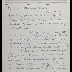 a page of handwritten text