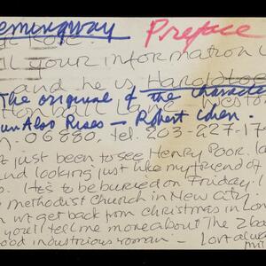 a page of handwritten text
