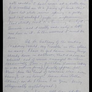 a page of handwritten text