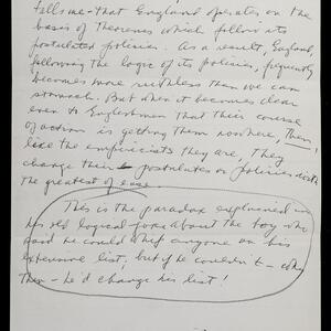 a page of handwritten text