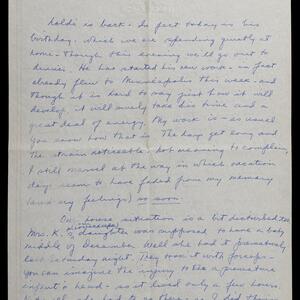 a page of handwritten text