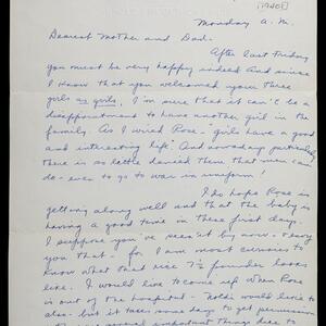 a page of handwritten text
