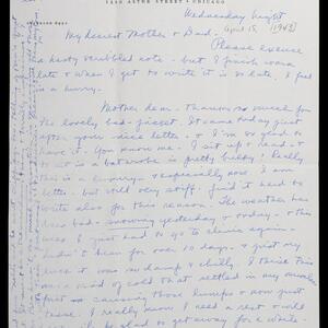 a page of handwritten text