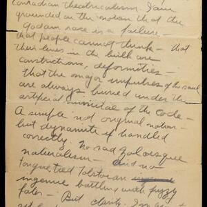 a page of handwritten text