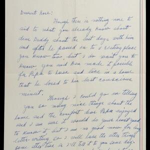 a page of handwritten text