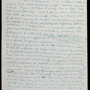 a page of handwritten text