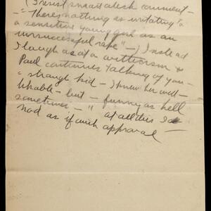 a page of handwritten text