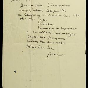 a page of handwritten text